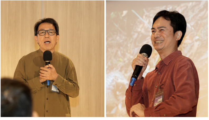 論壇講者：觀樹教育基金會 洪粹然執行長（右）、屏東科技大學孫敬閔老師（左）